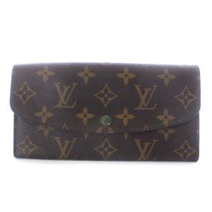 モノグラム ポルトフォイユ エミリー 長財布 フラップ ヴェール 茶色 ブラウン 緑色 グリーン M60137