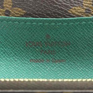 LOUIS VUITTON モノグラム ポルトフォイユ エミリー 長財布 フラップ ヴェール 茶色 ブラウン 緑色 グリーン M60137