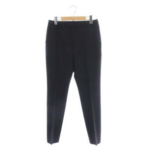 23SS Crisp Poly Treeca GB クロップドパンツ テーパード 0 黒 ブラック