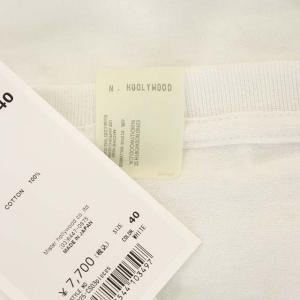 N.HOOLYWOOD for AMERI 22SS SIZE NAME BASIC TEE 半袖 Tシャツ カットソー L 白 ホワイト