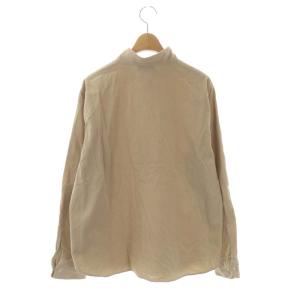 agnes b. コーデュロイ シャツ 長袖 比翼ボタン 2 ベージュ