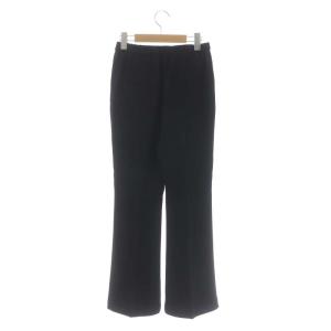 EVERYDAY I LIKE フレアパンツ センタープレス イージー 34 黒 ブラック