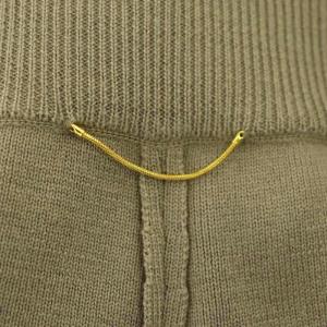 Deuxieme Classe Rib パンツ ニット リブ セミワイド ウール  ベージュ