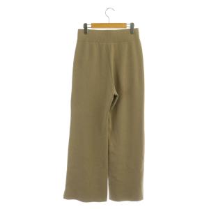 Deuxieme Classe 21AW ニットパンツ セミワイド ウール ベージュ