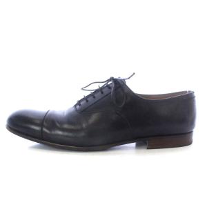 MARGARET HOWELL オックスフォードシューズ ローヒール レースアップ レザー 38 24cm 黒 ブラック