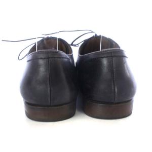 MARGARET HOWELL オックスフォードシューズ ローヒール レースアップ レザー 38 24cm 黒 ブラック