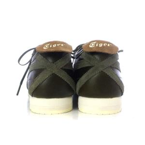 Onitsuka Tiger MEXICO 66 SLIP-ON スリッポン スニーカー ローカット レザー US5 23.5cm ダークカーキ
