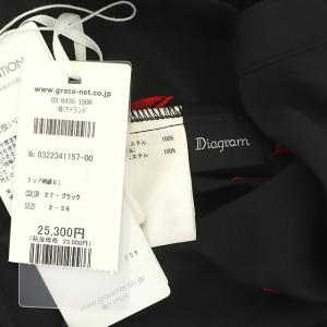 Diagram GRACE CONTINENTAL 22SS リップ刺繍ブラウス フレンチスリーブ 36 黒 赤 ブラック レッド