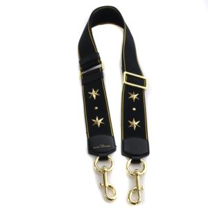 ショルダーストラップ バッグ用 星 黒 ブラック