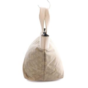 russet 舟型トートバッグ ハンドバッグ モノグラム ナイロン レザー 茶 ブラウン ピンク