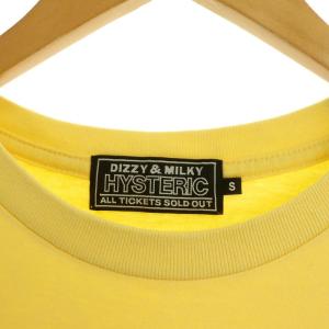 HYSTERIC GLAMOUR 22SS HYS EXTRA Tシャツ カットソー 半袖 プリント S 黄 青 白