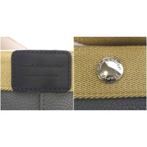 Hervé Chapelier 707GP リュクス舟型トートM ハンドバッグ グラニ×ゴールド