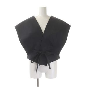 Drawer 22年製 セットアップ モヘヤウールジレコンビパンツ ベスト タック 38 チャコール