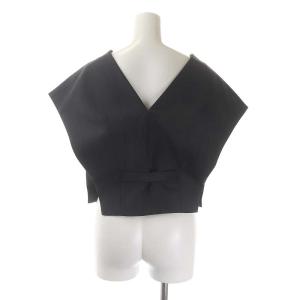 Drawer 22年製 セットアップ モヘヤウールジレコンビパンツ ベスト タック 38 チャコール