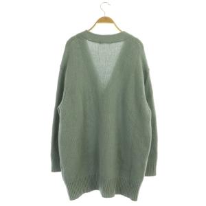 GALERIE VIE 20AW ファインウール Vネックロングカーディガン ニット 長袖 S ミント