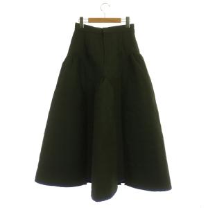 UN3D. CIRCLE QUILTING VOLUME SK フレア ナイロン 中綿 ロング