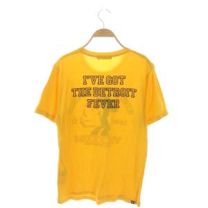 HYSTERIC GLAMOUR MICHIGAN VIXXXENS Tシャツ カットソー 半袖 プリント M 黄色 イエロー