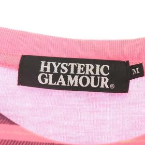 HYSTERIC GLAMOUR CASINO TODAY ビック プリント Tシャツ カットソー 半袖 M ピンク 紺 アイボリー