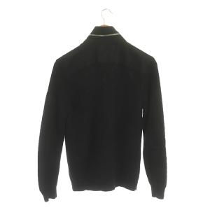 DIESEL ジップアップニットカーディガン 長袖 M 黒 ブラック
