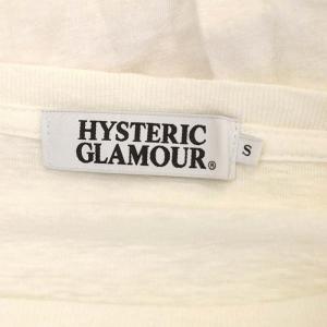 HYSTERIC GLAMOUR PLEASURES AND DELIGHTS バイクガール プリント Tシャツ カットソー 半袖 S オフホワイト マルチカラー