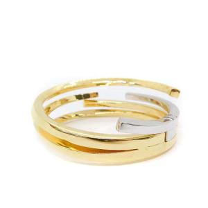 Acne Studios バングル ワイド ゴールド色 シルバー色