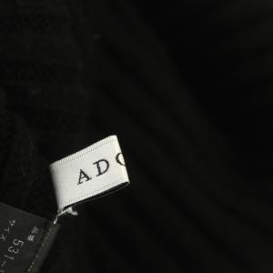ADORE 21AW ウールカシミヤリブニット セーター 長袖 38 黒 ブラック