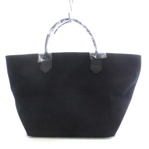 1407C レザーハンドル舟型トートM コーデュラナイロン  ノワール