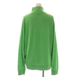 Theory PAXTON-P ジップアッププルオーバーニット カットソー ハイネック 長袖 ウール カシミヤ混 040 ライトグリーン