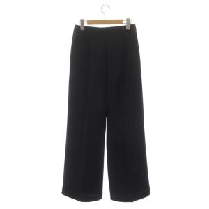 EPOCA センタープレスパンツ ワイド フレア ジッパーフライ 40 紺 ネイビー