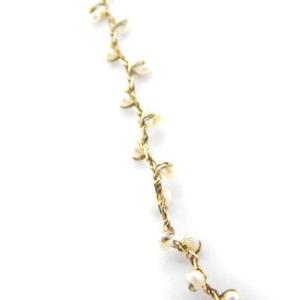 agete ブレスレット パール K10YG イエローゴールド