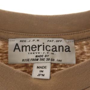 AMERICANA AMEY PARK Tシャツ カットソー 半袖 プルオーバー ライトブラウン