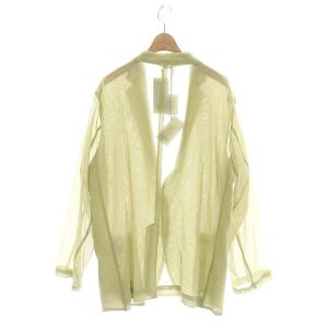 AURALEE 23SS Wool Recycle Polyester Leno Sheer Jacket
