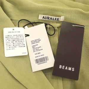 AURALEE 23SS Wool Recycle Polyester Leno Sheer Jacket