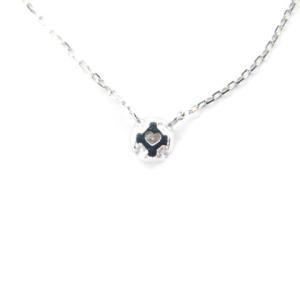 AHKAH ティア ネックレス ストーン K18WG ホワイトゴールド