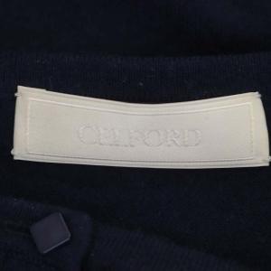 CELFORD 22AW ウールカーディガン ニット クルーネック 長袖 F 紺 ネイビー