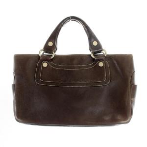 CELINE ブギーバッグ トートバッグ レザー 茶 ブラウン OH