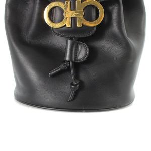 Salvatore Ferragamo ガンチーニ リュックサック ロゴ ブラック