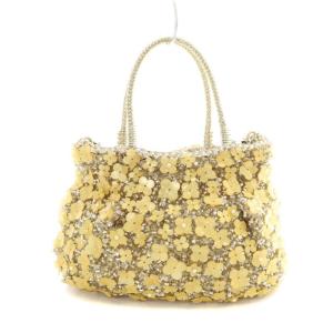 ANTEPRIMA 2WAY ワイヤーバッグ ハンドバッグ ショルダーバッグ 黄 イエロー ベージュ