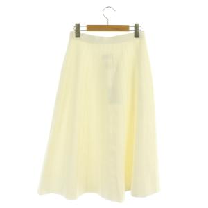 ANAYI ニットスカート フレア ミモレ丈 ロング 38 オフホワイト