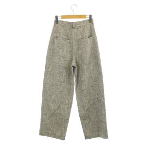 CLANE 23SS TWO TUCK TAPERED PANTS ツータックテーパードパンツ 0 グレージュ ブラック