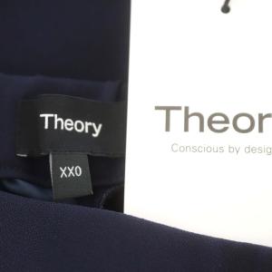Theory 23SS Classic Crepe Treeca Pull On FH パンツ テーパード イージー XXO 紺 ネイビー
