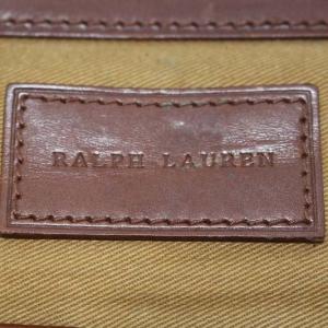 RALPH LAUREN ショルダーバッグ ワンショルダー 斜め掛け キャンバス  レザー ベージュ
