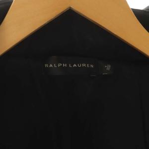 RALPH LAUREN ブラックレーベル 切替 ジップアップ ブルゾン アウター 総裏地 M 黒 ブラック