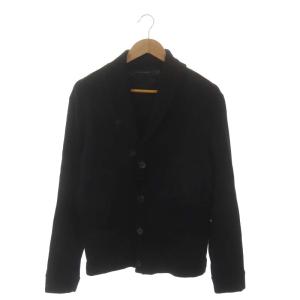 ブラックレーベル ショールカラー カーディガン スウェット ニット切替 長袖 S 黒 ブラック