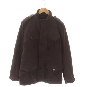 ブラックレーベル 中綿 ミリタリージャケット アウター 総裏地 S ダークブラウン