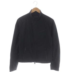 ブラックレーベル 中綿入りライダースジャケット ショート ジップアップ 総裏地 S 黒 ブラック