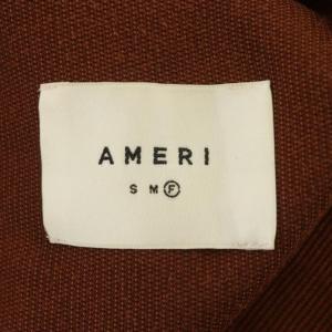 Ameri VINTAGE CORDUROY NO COLLAR JACKET ジャケット スプリングコート ロング ノーカラー リボンベルト付き F