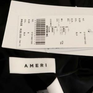 Ameri VINTAGE 23SS MANY WAY SUSPENDER SKIRT S ブラック