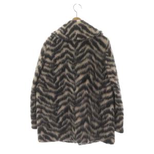 MADISONBLUE FLAT COLLAR SHORT COAT ZEBRA SHAGGY ゼブラ シャギー アウター