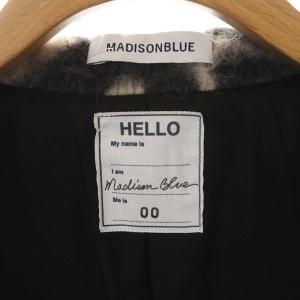 MADISONBLUE FLAT COLLAR SHORT COAT ZEBRA SHAGGY ゼブラ シャギー アウター